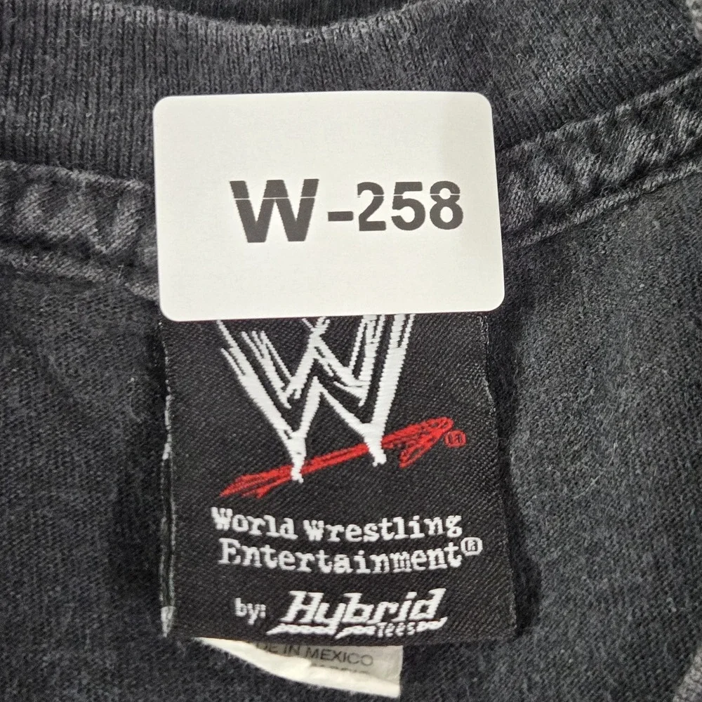 VINTAGE WWE By Hybrid‎ Boy  Shirt MEDIUM Black Graphic John Cena Short Sleeve